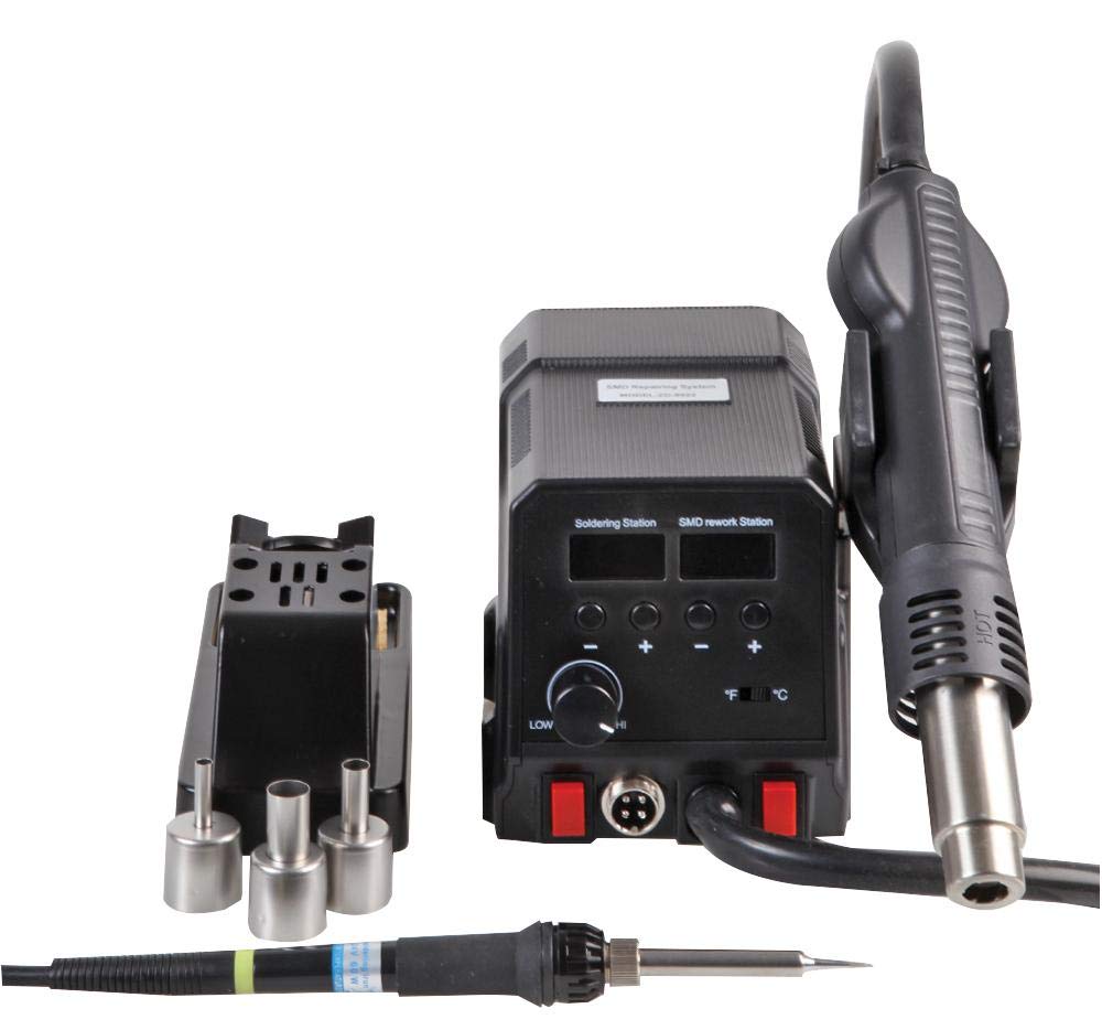 DURATOOL D03323 2-in-1 Hot Air Rework Station