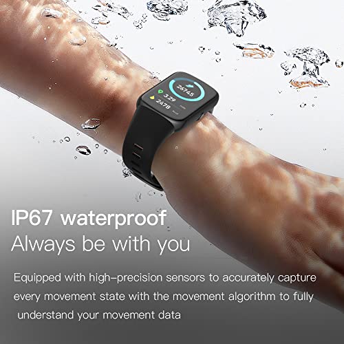 Helalife Smart Watch 2022 Waterproof Couple Watches Touch Screen Activity & Fitness Trackers with Heart Rate Sleep Track Intelligent Bluetooth Pedome
