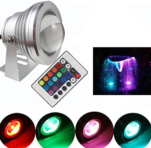 10W LED RGB Multi-color Changing LED Underwater Light Water Resistant Garden Landscape Fountain Pond Floodlight