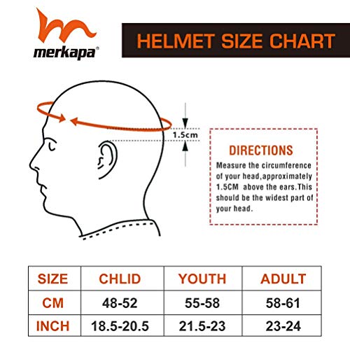 image for M Merkapa Adult Bike Helmet Mountain Bike Helmet Cycling Helmet for Me