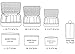 Luggage Organizer,Mossio 7 Set Compression Pouches for Suitcase Backpacking Camping Cruise Navy Daisy