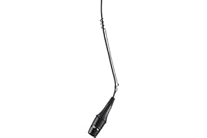 Shure Centraverse CVO Installed Sound Overhead Microphone - Black, Cardioid Condenser Mic with 25-Foot XLR Cable, Snap-fit Windscreen and Wire Aiming Hanger (CVO-W/C)