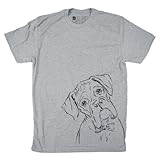 Inkopious Men's Boxer Dog with a Bow Tie T-Shirt