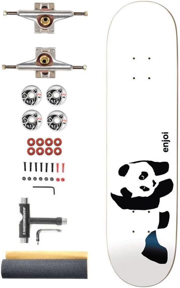 Enjoi Whitey Panda Logo R7 x Venture Pro Custom Complete Skateboard - 8.0"
