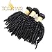 Top Hair Unprocessed Virgin Brazilian Kinky Curly Human Hair Extensions Natural Color 100g/Bundle 8inches