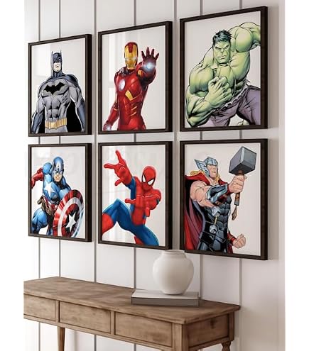 Amazon.com: Open Road Brands Marvel Gallery Wrapped Canvas Wall