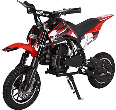 SAY YEAH Mini Dirt Bike 49cc 2-Stroke Cross-Country Pocket Motorcycle Power Sports for Kids Motorcycle Gas Scooter for Girls and Boys (Not for CA)