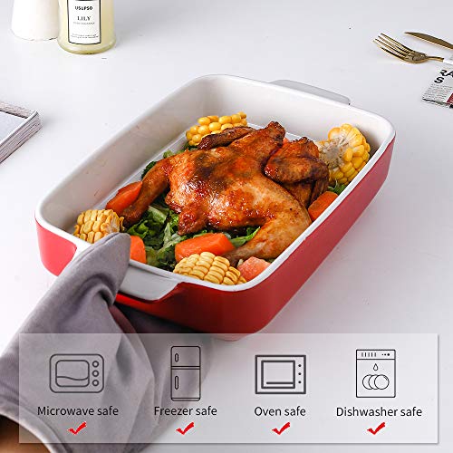 KOOV Bakeware Sets, Ceramic Baking Dish Set, Casserole Dish Set for