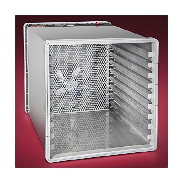 STX-International-STX-DEH-600W-SST-CB-Stainless-Steel-Dehydra-10-Tray-Food-and-Jerky-Dehydrator-with-40-Hour-Timer-PLUS-a-FREE-All-New-Dehydrating-Made-Easy-Cookbook-on-CD-with-over-270-Recipes