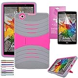 LG G Pad 3 8.0 /G Pad X 8.0 Case, EpicGadget(TM) V520/V521/V522/V525 Heavy Duty Hybrid Cover Case with Full Protection For LG Gpad X 8.0