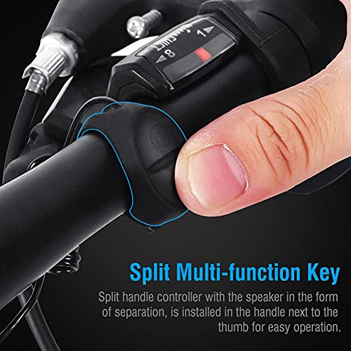 Fietstoeter Elektrische fietsbel USB Oplaadbare fietsbel Volume instelbaar voor mountainbike(Zwart) - Image 5