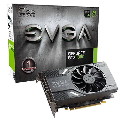 UPC 843368043025, EVGA GeForce GTX 1060 3GB GAMING, ACX 2.0 (Single Fan), 3GB GDDR5, DX12 OSD Support (PXOC) Graphics Cards 03G-P4-6160-KR