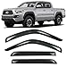 Gevog 4-Piece Side Window Deflector Original Window Visors for 16-19 Toyota Tacoma Crew (Double) Cab Sun Rain Guard Ventvisor