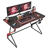 CubiCubi Simple Gaming Desk Z Shaped 47 inch Gamer Workstation, Home ...