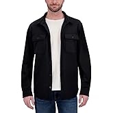 Kirkland Signature Men's Shirt Jacket – Heavyweight 2-Way Stretch Workwear, Button Closure, Long Sleeve, Casual Outerwear