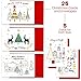MPFY- Christmas Cards with Envelopes, Gold Foil, Pack of 25, 5 Unique Designs, Happy Holidays Card, Assorted Christmas Cards, Box Christmas Cards, Christmas Card Pack, Mother's Day Gift