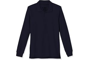 Educated Uniforms Boys 2T-20 Long Sleeve Pique Polo Uniform Shirt