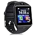 Smart Watch for Android Phones iPhone Compatible for Men Women - Aeifond Bluetooth Touch Screen Smartwatch Fitness Tracker with Camera Step Calorie Counter Sleep Monitor SIM SD Card Slot (Black1)