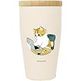 Toa Metal mofua 53-2095 Stainless Steel Tumbler with Wooden Lid, 11.8 fl oz (350 ml), Beige