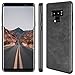 SALAWAT Compatible with Galaxy Note 9 Case Slim PU Leather Vintage Shockproof Phone Cover Lightweight Premium Soft TPU Bumper Hard PC Hybrid Protective Case for Galaxy Note 9 (Black)