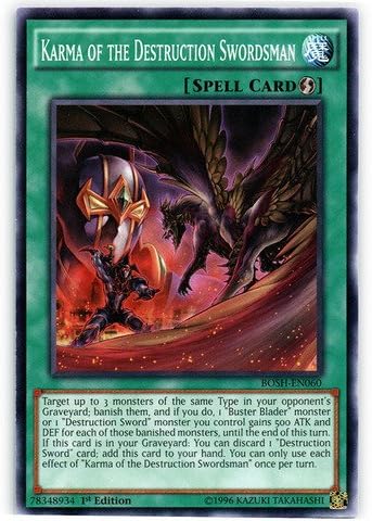 Amazon Com Yu Gi Oh Karma Of The Destruction Swordsman Bosh En060 Breakers Of Shadow 1st Edition Common Toys Games Amazon Com Yu Gi Oh Karma Of The Destruction Swordsman Bosh En060 Breakers Of Shadow 1st Edition Common Toys Games