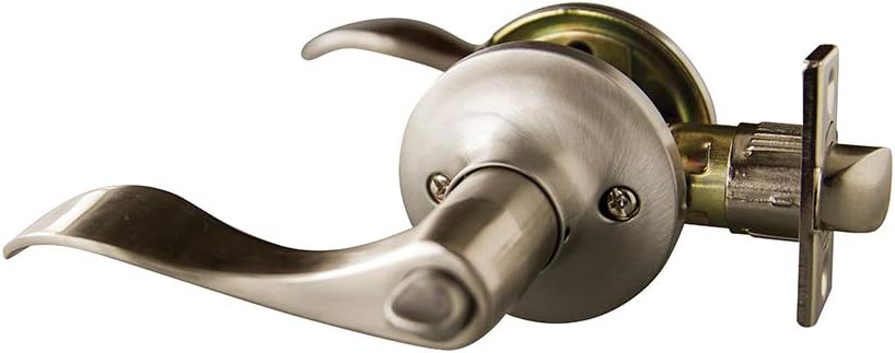 Design House 727958 Stratford 6-Way Universal Privacy Door Lever, Satin Nickel, Single