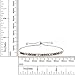 925 Sterling Silver Genuine Multi-Color Tourmaline 2.00 Cttw 3.25MM Round Cut Fully Adjustable Bracelet