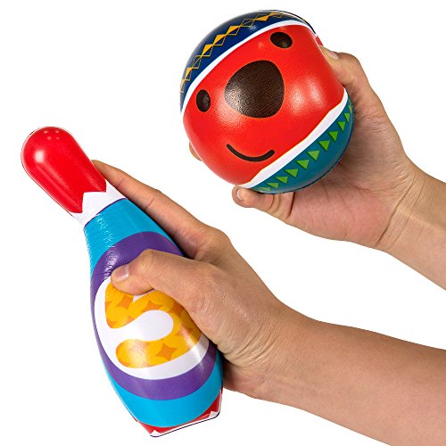 image for Best Choice Products Kids Sports Soft Lightweight Foam Bowling Toy Set
