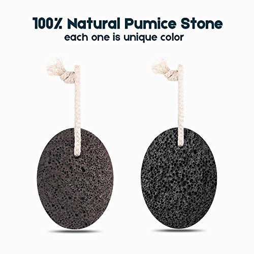 Foot Pumice Stone, Foot Scrubber Callus Remover, Exfoliation to Remove Dead Skin for Foot, Heel, Toes, Dry Dead Skin Scrubber Corn Remover Natural Foot File Massage Spa