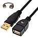 Mediabridge USB 2.0 - USB Extension Cable (6 Inches) - A Male to A Female with Gold-Plated Contacts