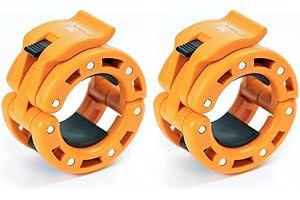 IRON BULL STRENGTH Olympic Barbell Clamps (Pair) – Locking 2" Olympic Size Weight Collars - Quick Release Collar Clips – Bar Clamps Great for Weight Lifting, Olympic Lifts and Strength Training