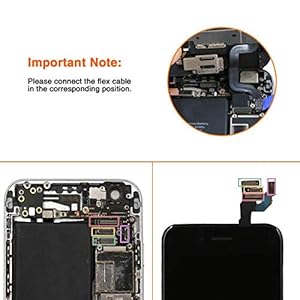 Xlhama Display LCD Touch Screen per iPhone 6 Schermo Bianco con Tasto Home Fotocamera Frontale Altoparlante Sensore di ProssimitÃ  Kit Frame con Pellicola Vetro temperato - immagine 6