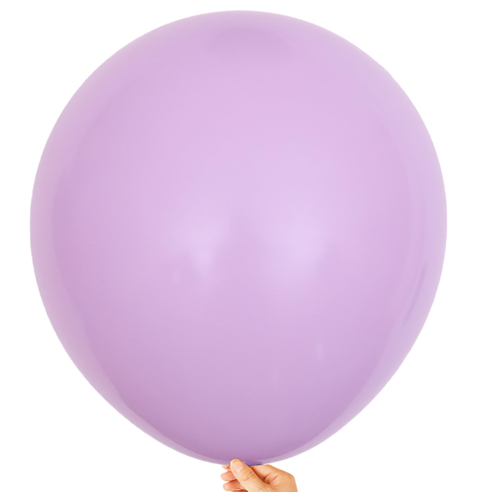 KALOR 18 inch Pastel Purple Balloons, 10pcs Thick Latex Round Helium Balloons for Birthday Family Party Wedding Party Baby Shower Decoration Supplies