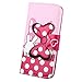 Yakamoz Lovely Cute Pink Bow Bowkot Glove Leather Flip Wallet Stand Case with Card Slots for Apple iPhone 5 5S with Free Screen Protector & Stylus Pen