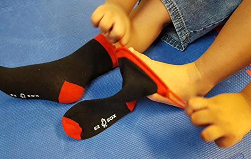 Ez Sox Kids Socks Seamless toe (Black, 4 pairs, 3-5 yr)