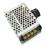 DZS Elec AC 220V 4000W Voltage Regulator Dimmer Motor Speed Controller 10V-220V Large Power AC SCR Voltage Regulation Dimming Tempering Power Monitor Regulator Module