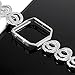 VOMA Compatible For Fitbit Blaze Bands Women Men With Frame, Stainless Steel Fitbit Blaze Watch Band Fitbit Blaze Accessories Fitbit Bands Blaze Fit bit Blaze Bands Large Small Bangle 2 Silver
