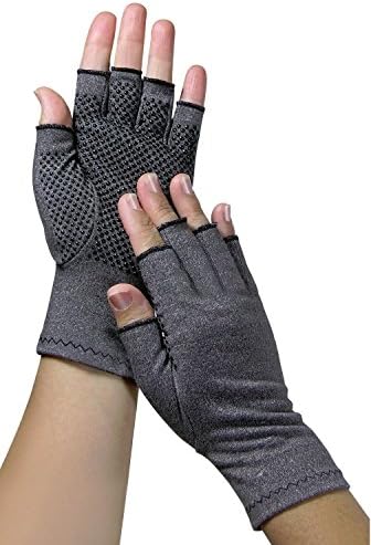 Be Free Arthritis Relief Gloves - FAST RELIEF for Stiffness & Pain Symptoms of Arthritis, RSI, Carpal Tunnel, Tendonitis & More! Feel Better NOW! (Pair of Gloves) (Medium)