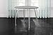 Novogratz Round Dining Table with Chrome Plated Legs, Gray