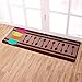 Carvapet 2 Piece Non-Slip Kitchen Mat Rubber Backing Doormat Runner Rug Set, Colorful Cups (19