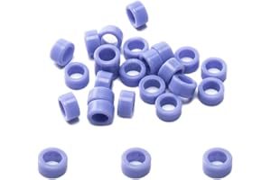 EASYTODENTA Silicone Dental Instrument Color Code Ring Autoclavable Silicone Color Code Rings (Large, Purple)