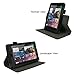rooCASE Dual-View Multi Angle (Black) Vegan Leather Folio Case Cover for Google Nexus 7 Tablet
