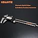 UBANTE Quality Electronic Digital Caliper Inch/Metric/Fractions Conversion 0-6 Inch/150 mm Stainless Steel Body Orange/Black Extra Large LCD Screen Auto Off Featured Measuring Tool