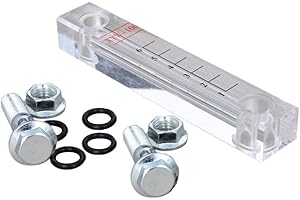 Othmro XYW-100 Flowmeter - Acrylic Plexiglass Liquid Level Gauge for Oil, Water, Machinery, Power Metallurgy, Shipping, Construction