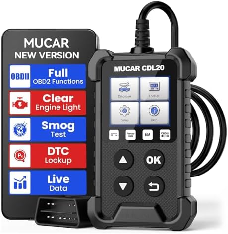 mucar OBD2 Scanner, CDL20 Check Engine Code Reader Fault Code Car