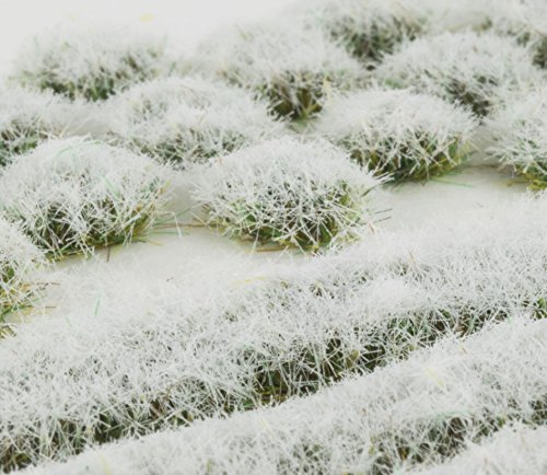 WWScenics Statische Grasfasern Grasbüschel & Streifen Set | 4mm Eisiger Winter | IWI4MIX | für Modellbau… – Bild 3