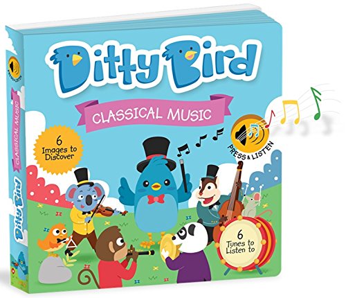 Classical Music Sound Book for Babies with Melodies Mozart | Fresh New Batteries Included. Educational Toys Ages 1-3. Baby Books for one Year Old. Toddler Musical Book. 1 Year Old boy Girl Gifts