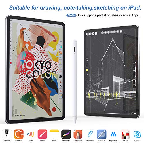 Stylus Pen for iPad with Palm Rejection, KECOW 2nd Gen Digital Pen Compatible with (2019-2020)iPad 6th/7th Gen, iPad Pro(11/12.9\