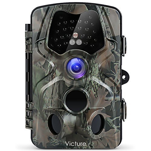 Victure Trail Camera with Night Vision Motion Activated Waterproof 12MP 1080P Game Camera with 120&deg;View for Wildlife and Home Surveillance