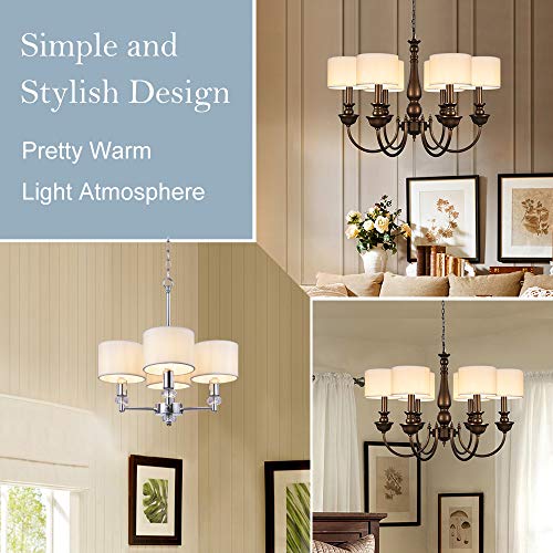 4 Wellmet+Chandelier+Shades+Fabric+Dining